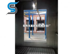 Water curtain spray paint room